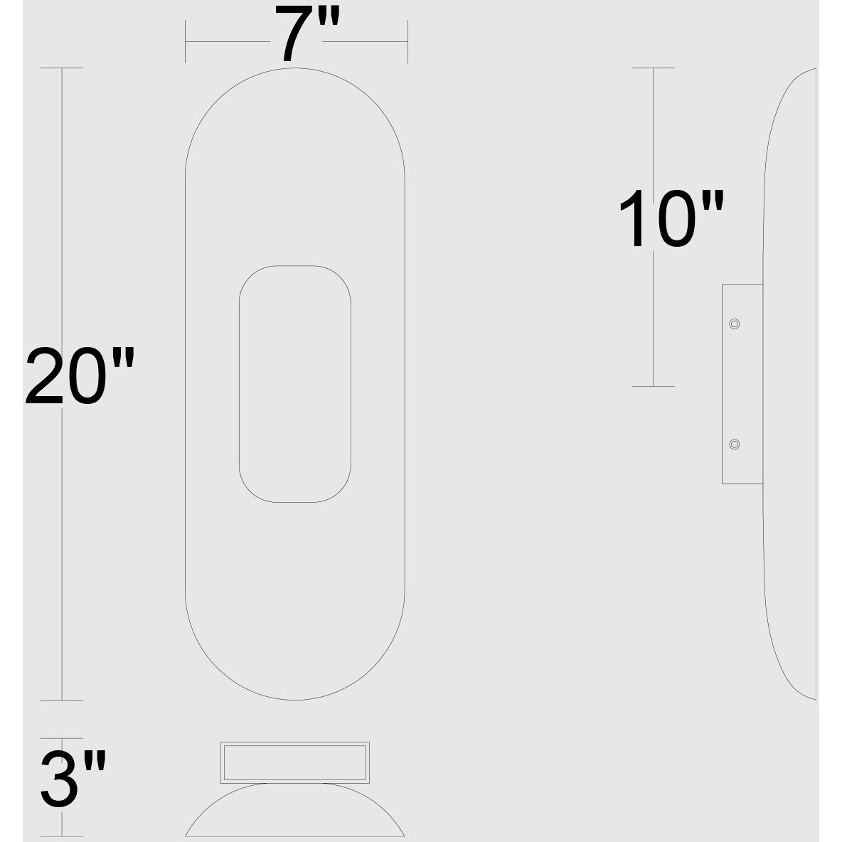 Marilyn LED 20 inch Brushed Brass Outdoor Wall Sconce