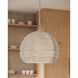Octavia 1 Light 19 inch White Pendant Ceiling Light