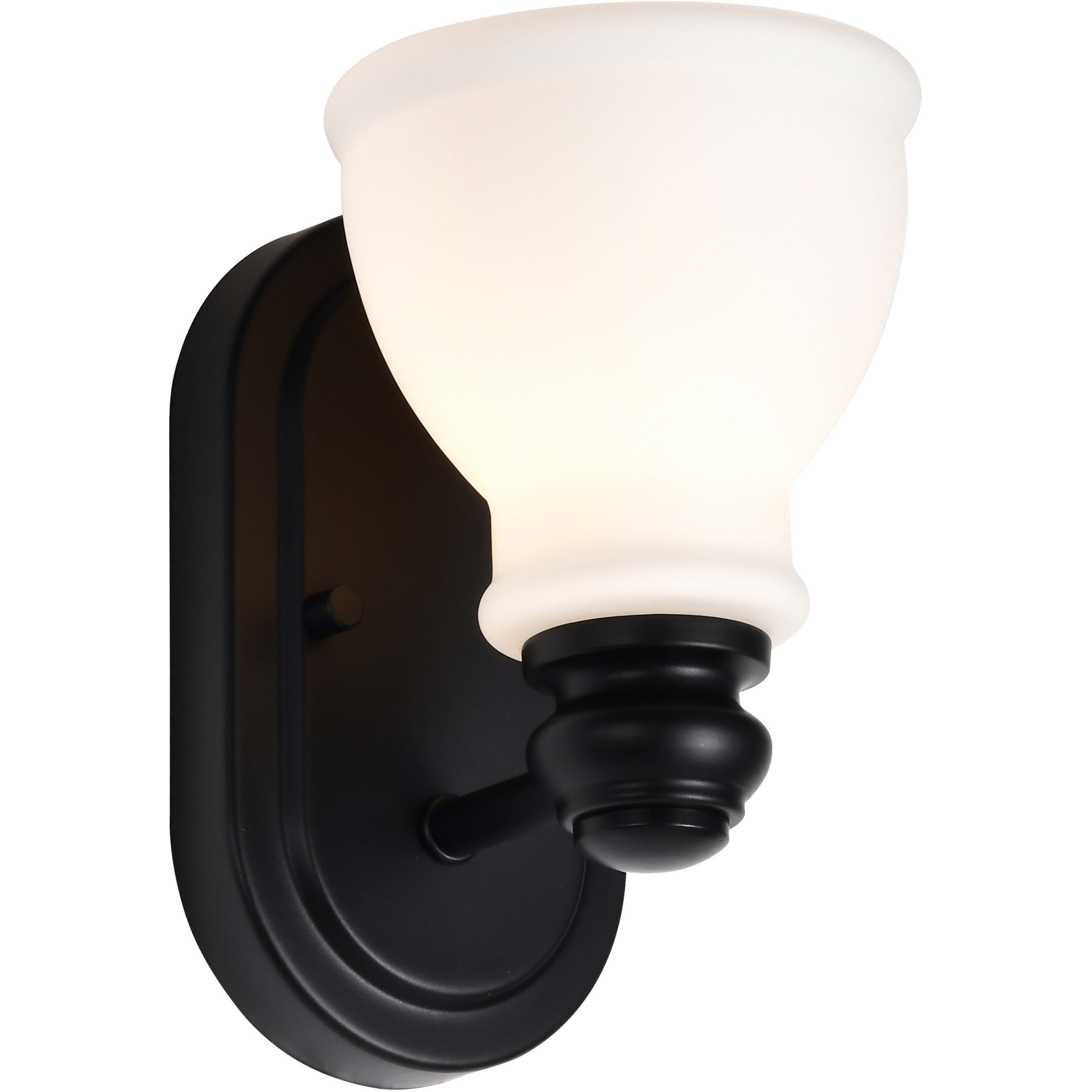 Russel 1 Light 5.38 inch Matte Black Vanity Light Wall Light
