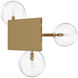 Delilah Wall Sconce Wall Light in Aged Brass
