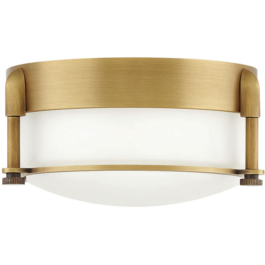 Colbin LED 7 inch Heritage Brass Indoor Flush Mount Ceiling Light