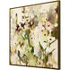 Modern Wildflower Green and Beige and Pink and Red Canvas