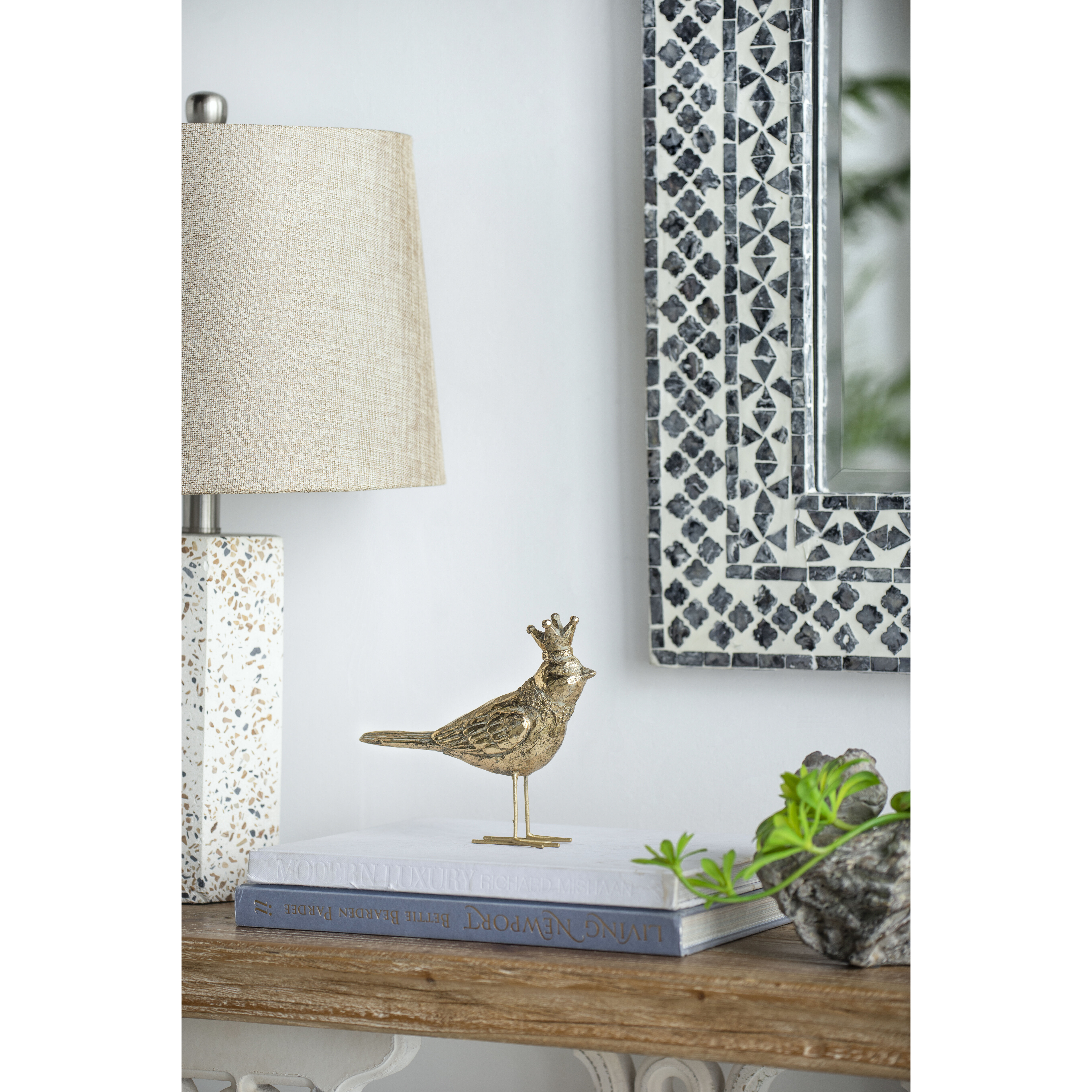 Bird Accents Gold Décor