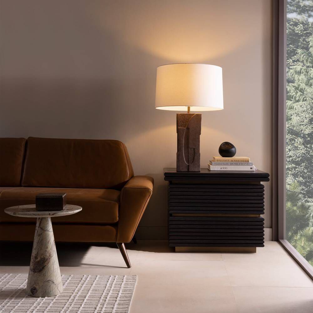 Veda 30 inch Acorn Table Lamp Portable Light