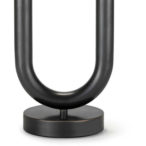 Happy 25 inch 5.00 watt Oil Rubbed Bronze Table Lamp Portable Light