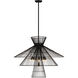 Alito 8 Light 35 inch Matte Black Chandelier Ceiling Light