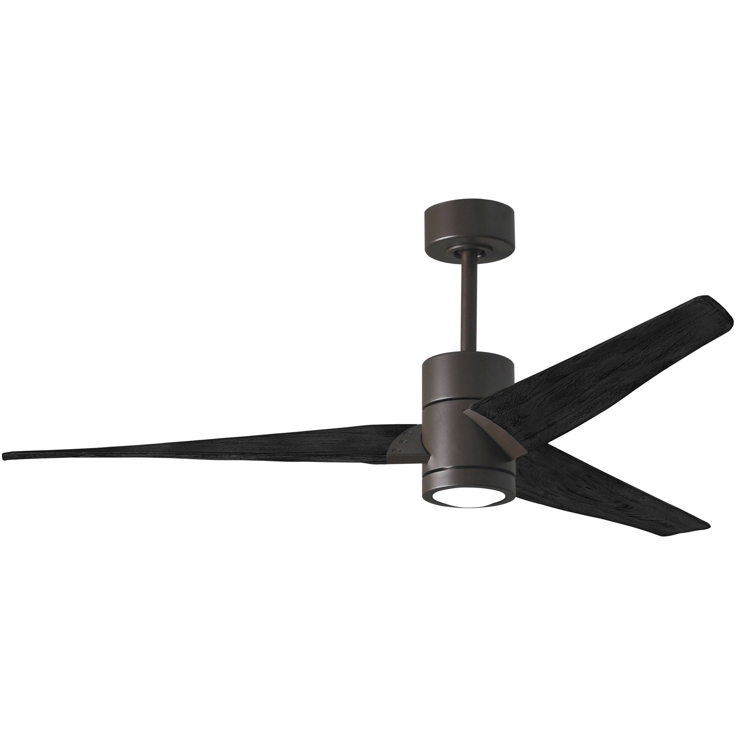Atlas Super Janet 60 inch Textured Bronze with Matte Black Blades Ceiling Fan, Atlas