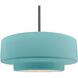 Radiance LED 16.25 inch Brushed Nickel and Reflecting Pool Pendant Ceiling Light