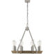 Finnick 8 Light 24 inch Satin Nickel Chandelier Ceiling Light