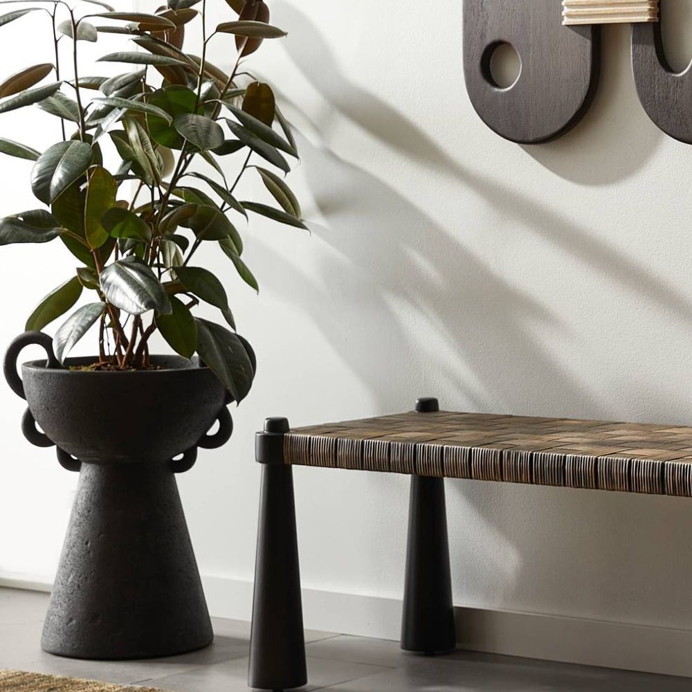 Clarke Black Outdoor Planter