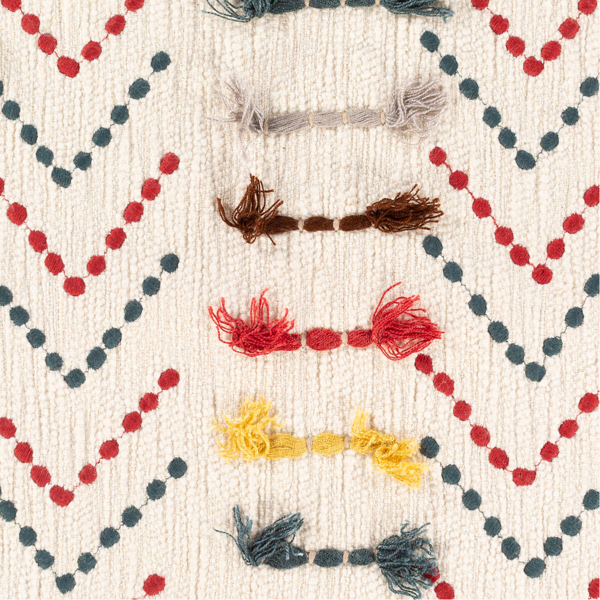 Minka 22 X 22 inch Dark Coral/Bright Yellow/Teal/Light Gray Pillow Kit, Square