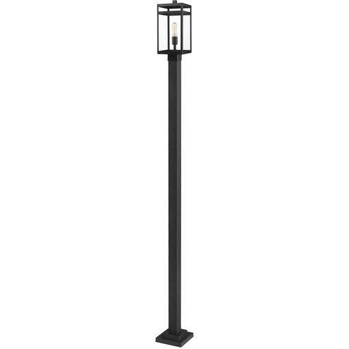 Nuri 1 Light 111.5 inch Black Outdoor Post Mounted Fixture