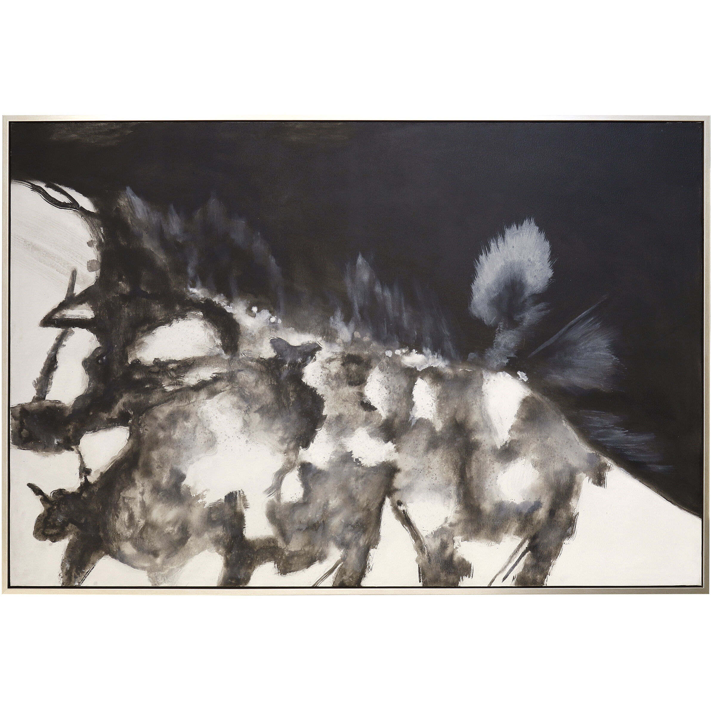 Spray 76 X 46 inch Framed Canvas Art