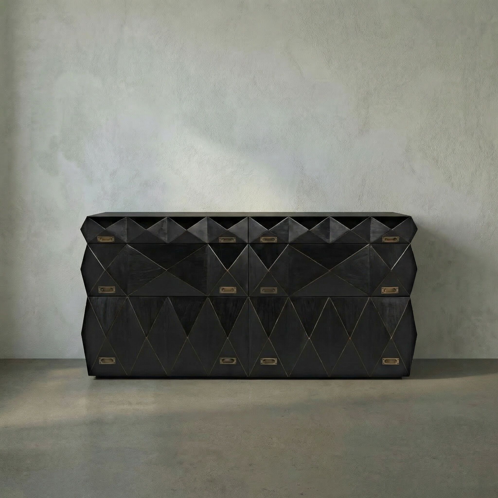 Allegra Hand Rubbed Black Dresser