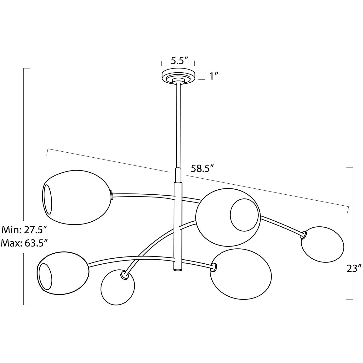Artemis 6 Light 58.5 inch Natural Brass Chandelier Ceiling Light in Alabaster Glass