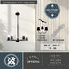Park Ridge 5 Light 21 inch Matte Black Chandelier Ceiling Light