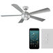 Orb 62 inch Automotive Silver Ceiling Fan in 2700K