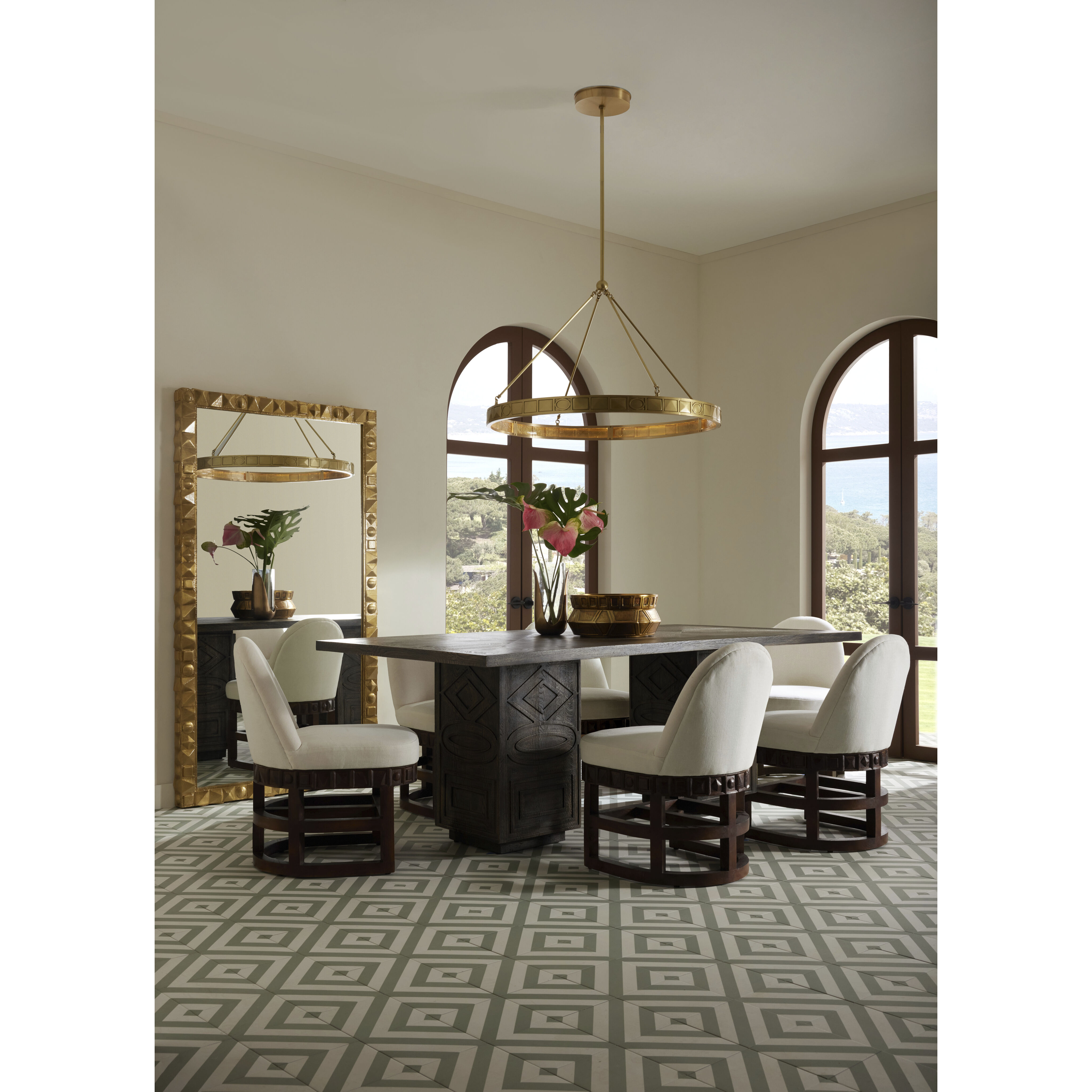 Empire 1 Light 38.5 inch Antique Brass Chandelier Ceiling Light