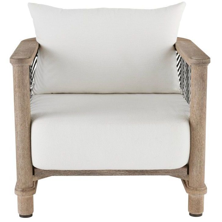 Emoto Pearl and Aged Bronze and Willow Outdoor Chair