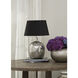 Rustique 23.5 inch Antique Silver with Black Table Lamp Portable Light