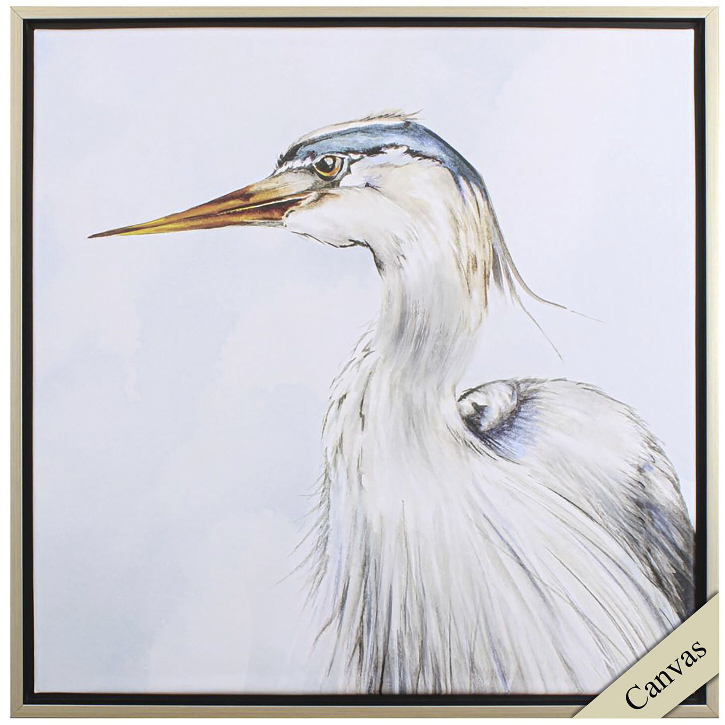 Portrait of Nature Blue and Orange and Gray and Neutral Canvas, Propac