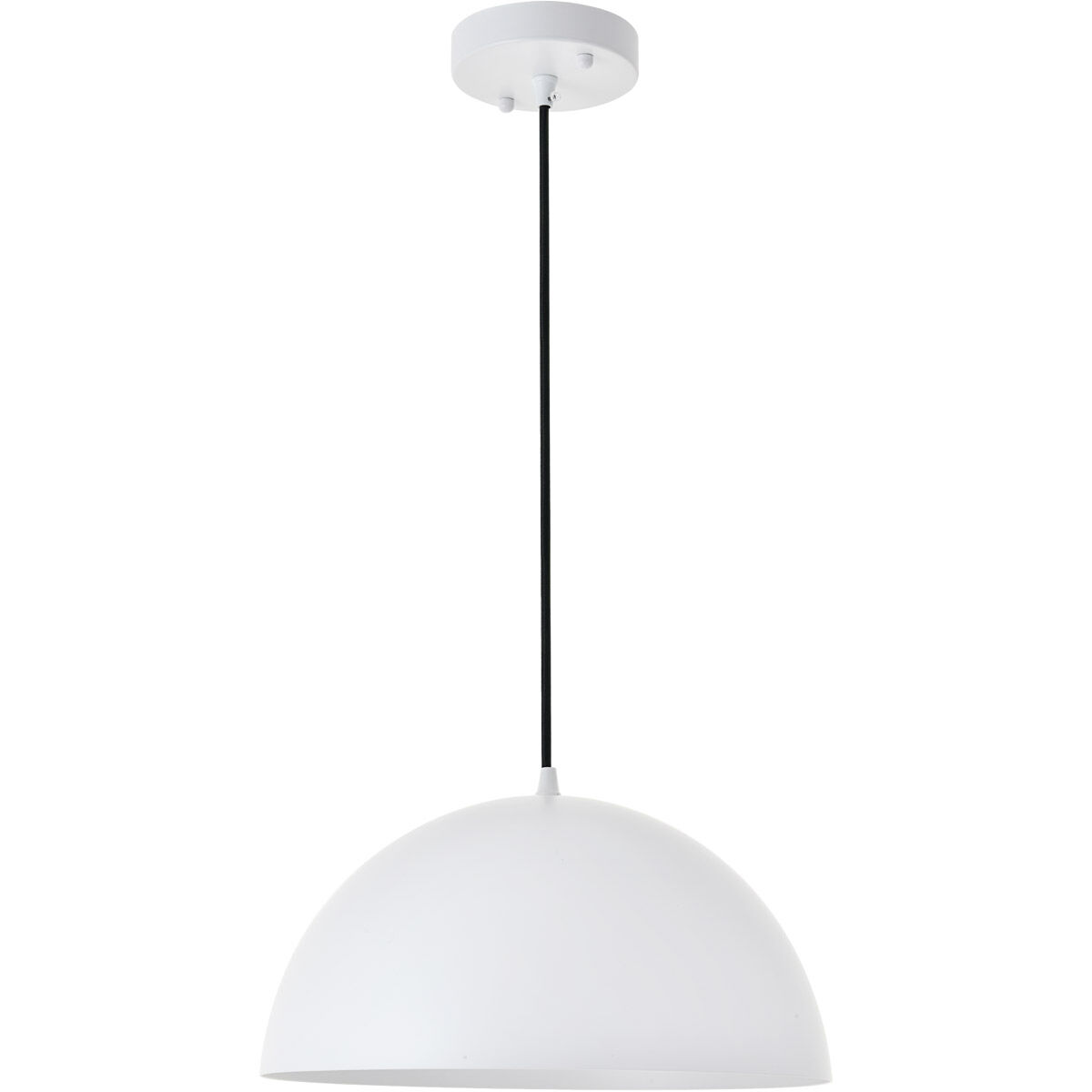 Forte 1 Light 14 inch White Pendant Ceiling Light