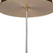 Teardrop 2 inch Brass Pendant Ceiling Light