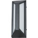 Newport LED 12 inch Matte Black Outdoor Wall Light
