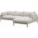 Jamara Beige Sectional in Right, Right