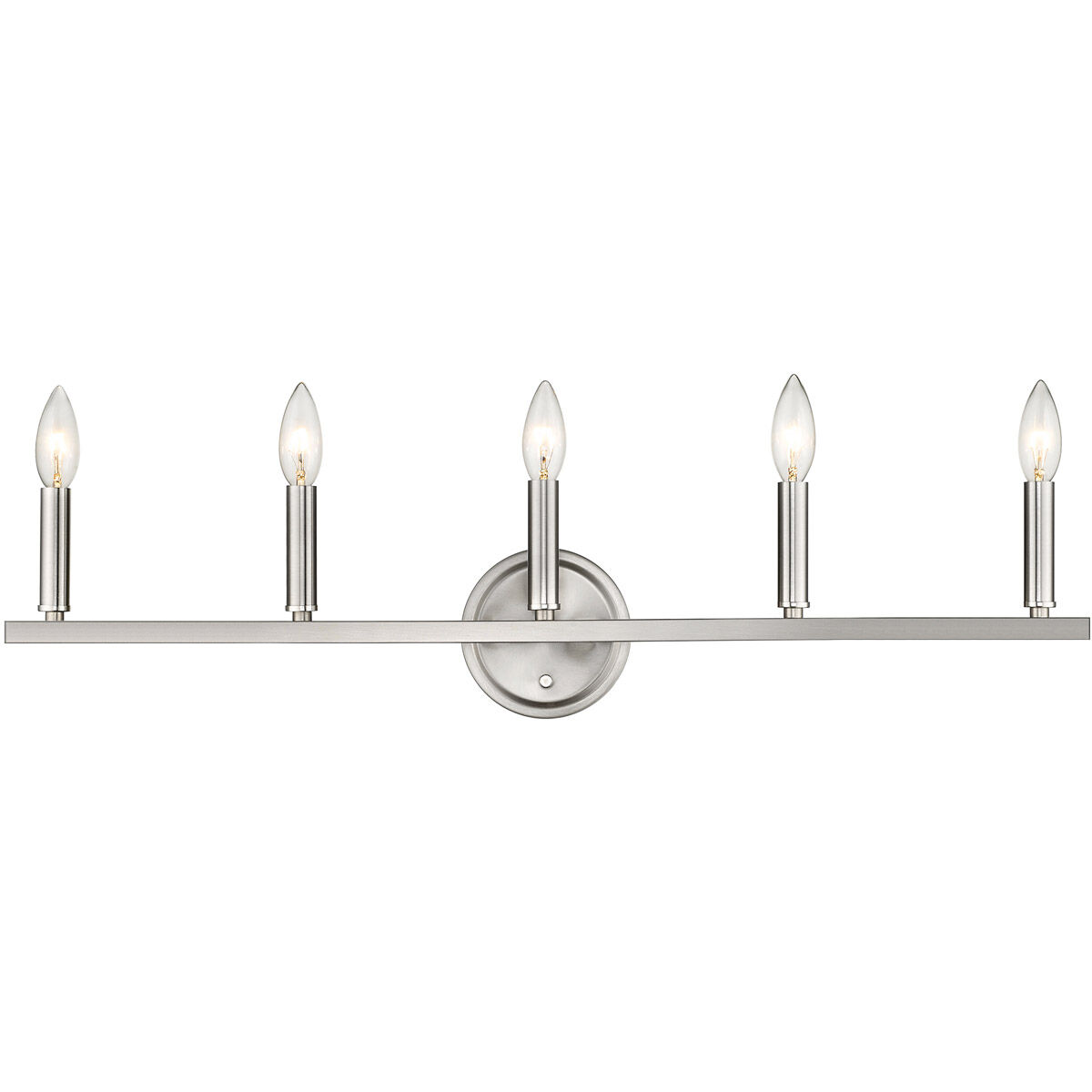Sawyer 5 Light 32 inch Satin Nickel Vanity Light Wall Light
