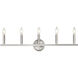 Sawyer 5 Light 32 inch Satin Nickel Vanity Light Wall Light