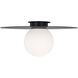 Kelly by Kelly Wearstler Nodes 1 Light 24 inch Midnight Black Flush Mount Ceiling Light
