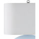Laconia 30.5 inch 150 watt Light Blue and Clear and Polished Nickel Table Lamp Portable Light