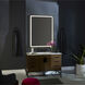 Dusk 36 X 36 inch Black LED Lighted Mirror, Vanita by Oxygen