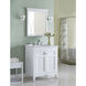 Danube 32 X 28 inch White Wall Mirror