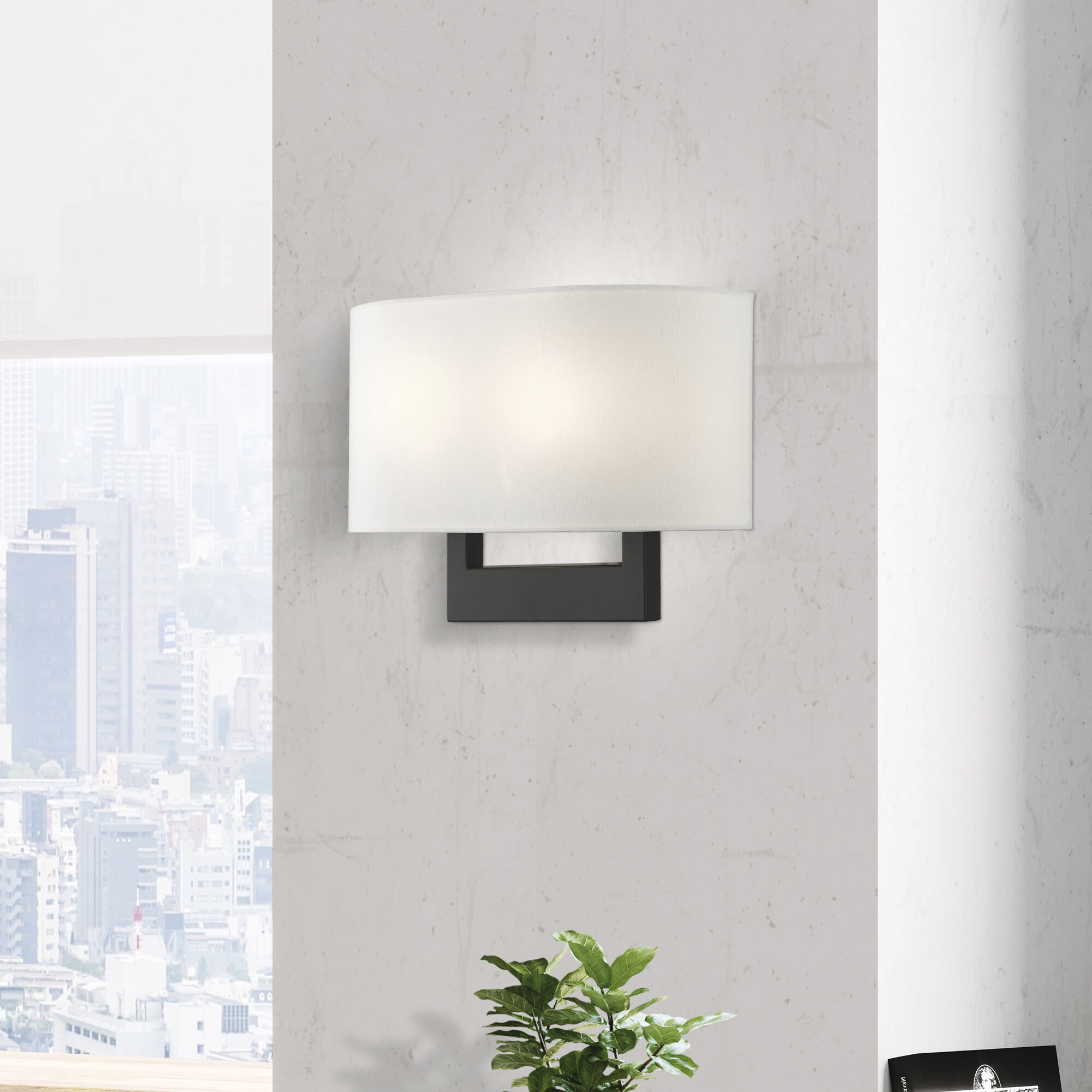 Allison Wall Sconce Wall Light in Black, Medium
