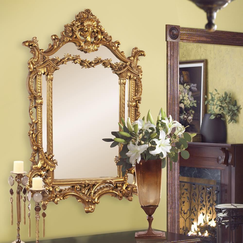 Arlington 49 X 34 inch Antique Gold Leaf Wall Mirror
