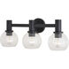 Marshall LED 23.5 inch Matte Black Bathroom Light Wall Light