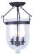 Jefferson 3 Light 12 inch Bronze Semi-Flush Mount Ceiling Light