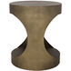 Eclipse 26 X 22 inch Aged Brass Side Table, Round