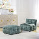 Amalfi 18.5 inch Aqua Ottoman