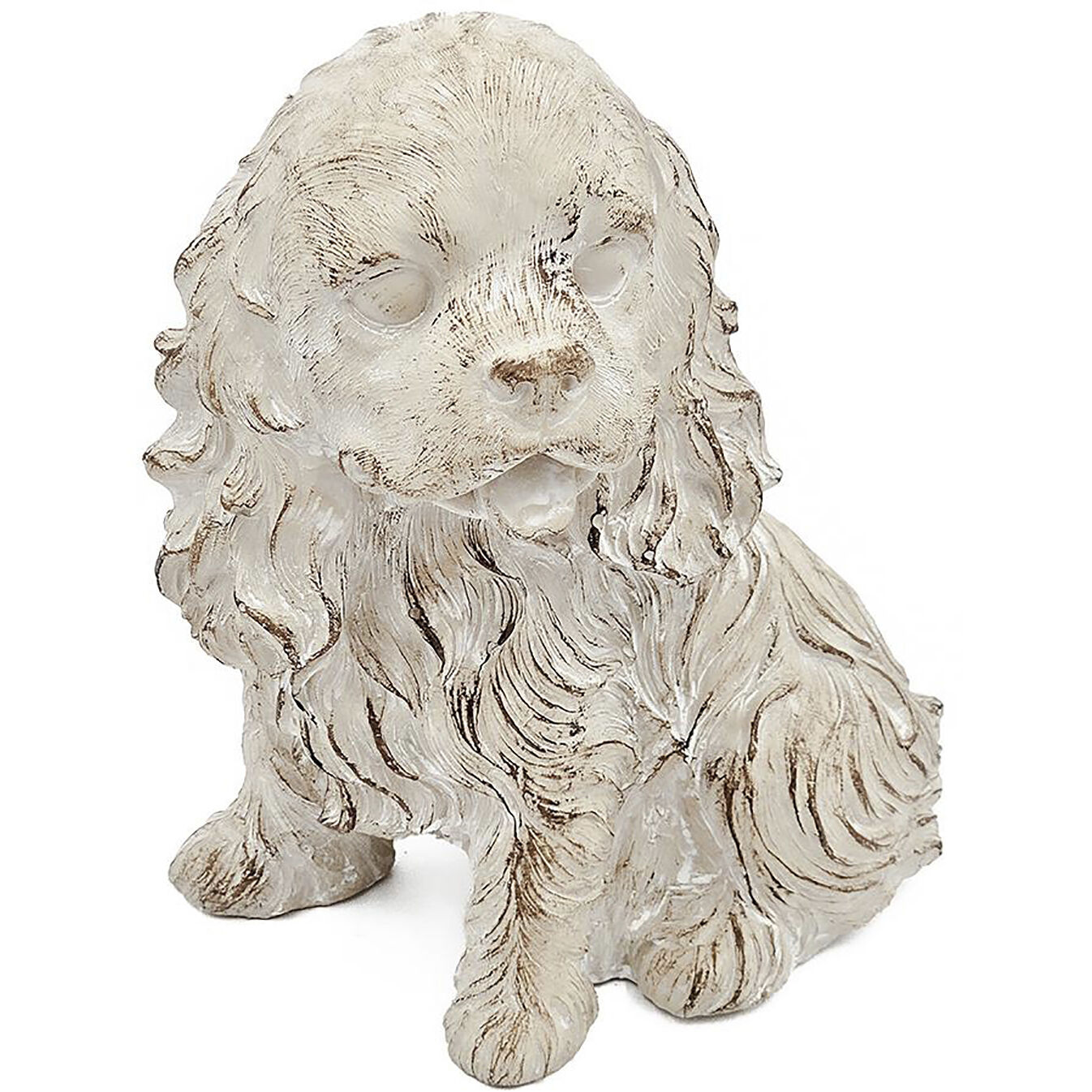 Sitting Cocker Spaniel Beige Figurine