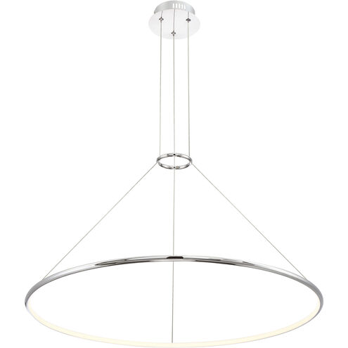 Valley LED 31.5 inch Chrome Pendant Ceiling Light, Large