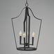 Arden 4 Light 16 inch Black Entry Foyer Pendant Ceiling Light