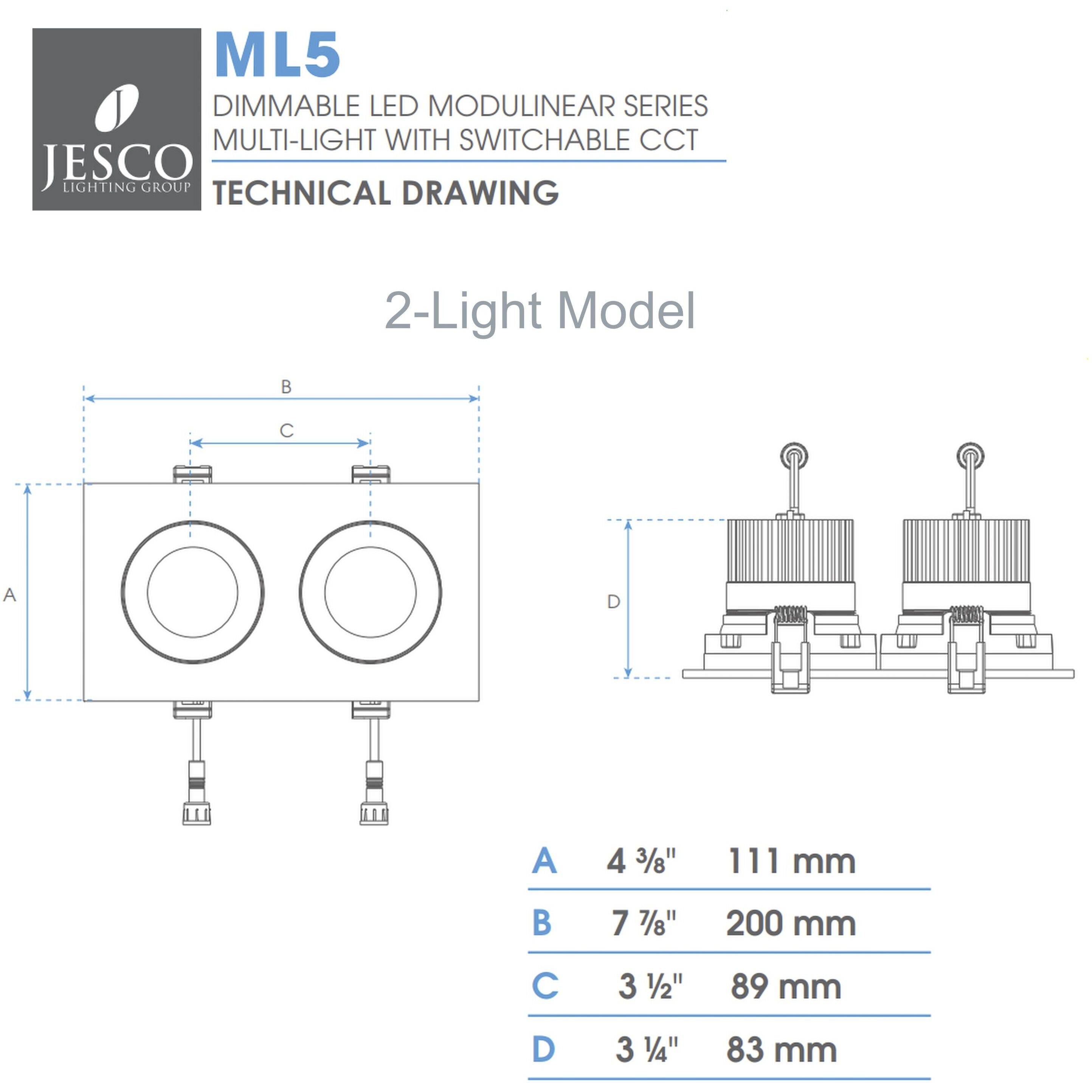 Modulinear Series White Recessed