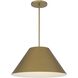 Jaz LED 21.88 inch Painted Brass Pendant Ceiling Light