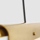 Avroko Ambrose Linear Chandelier Ceiling Light in Hand Rubbed Antique Brass