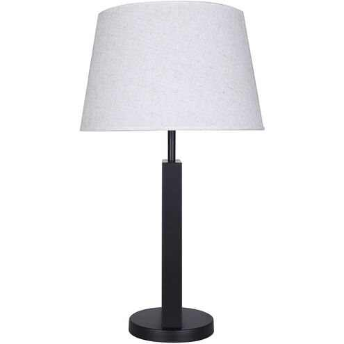 Willow 26 inch 100.00 watt Matte Black Table Lamp Portable Light