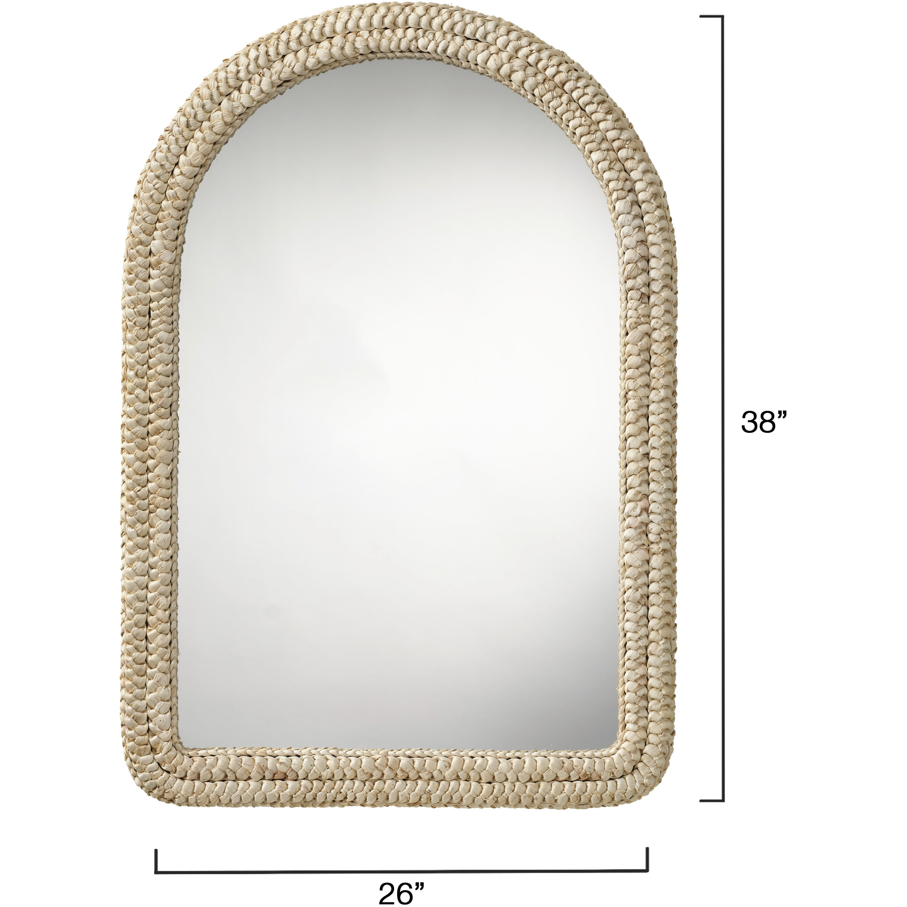 Grain 38 X 26 inch Natural Cornhusk Mirror