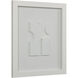 Ispra Matte White Wall Decor, Set of 4